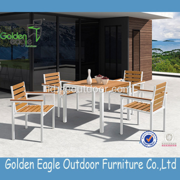 Jual Hot Outdoor Aluminium Frame Polywood Furniture